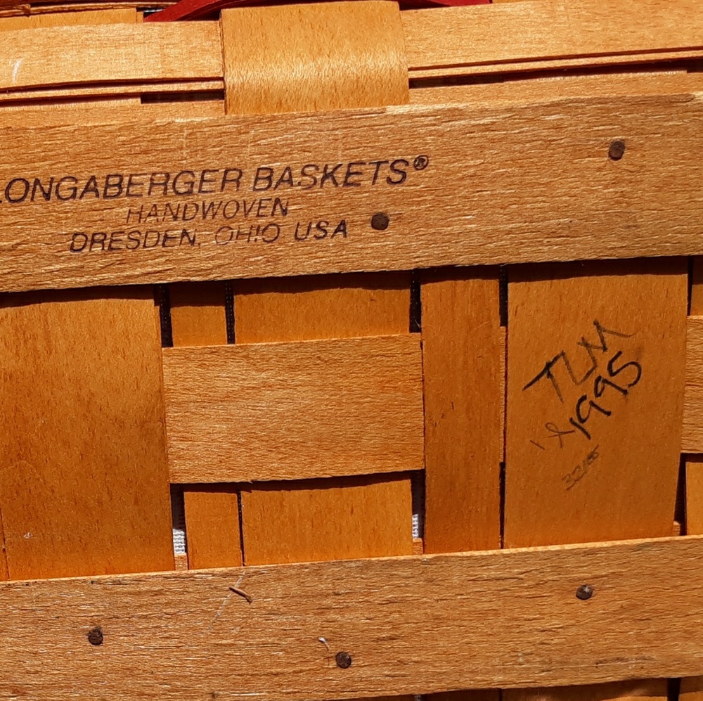 1995 Precious Treasures Basket with liner, plastic